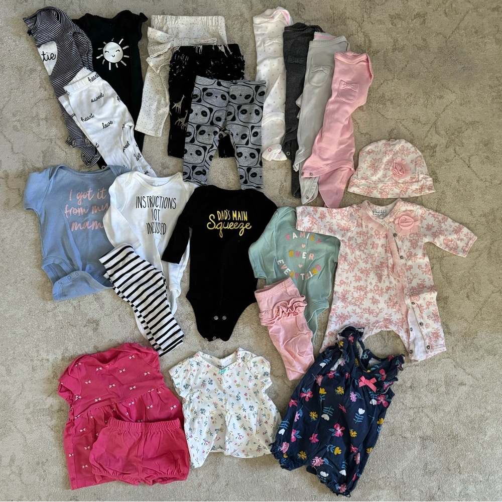 Baby Girl 0-3m Spring Bundle | 22 pcs.